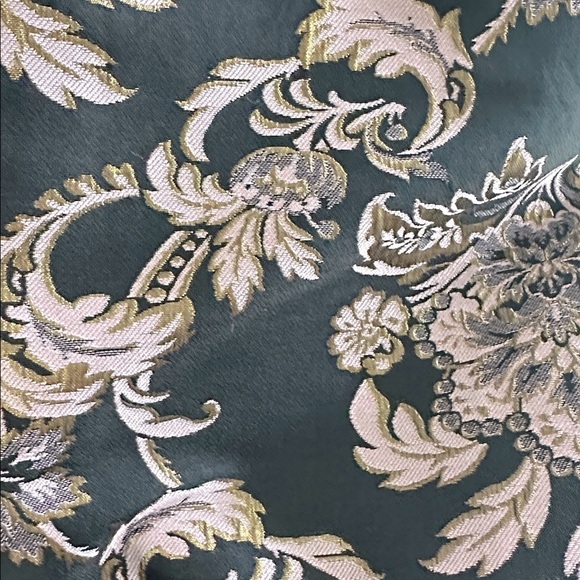 The Children's Place Black and Gold Metallic Floral Brocade Dress (937) - Picture 9 of 9